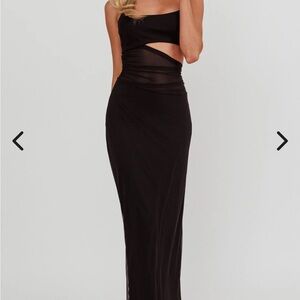 Black dress with cut out worn once